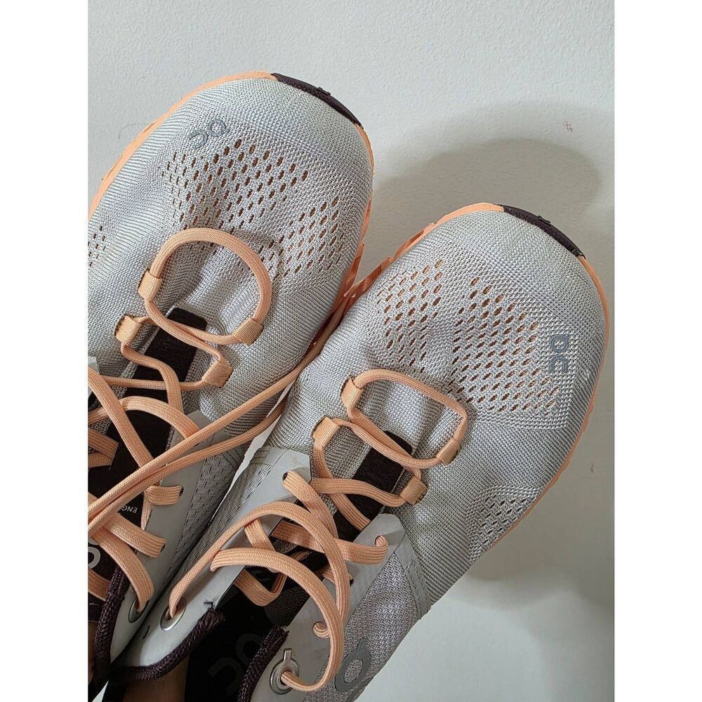 On Cloud X Silver Almond Mixed Sport Running Shoes W9 - Picture 9 of 10
